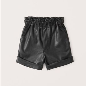 NWT Abercrombie & Fitch Vegan Leather Shorts